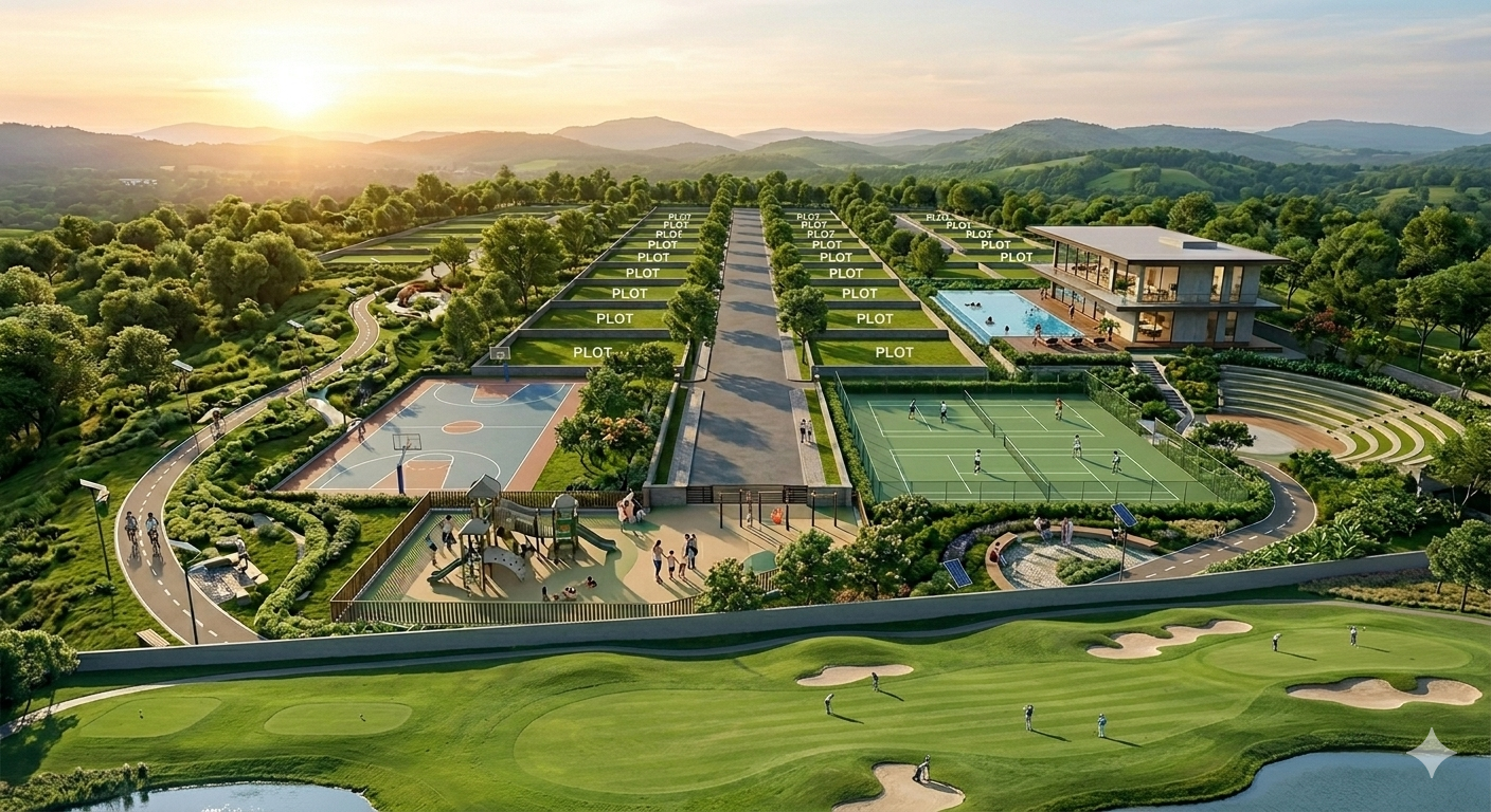 Godrej Plots Coimbatore Landscaped garden visual